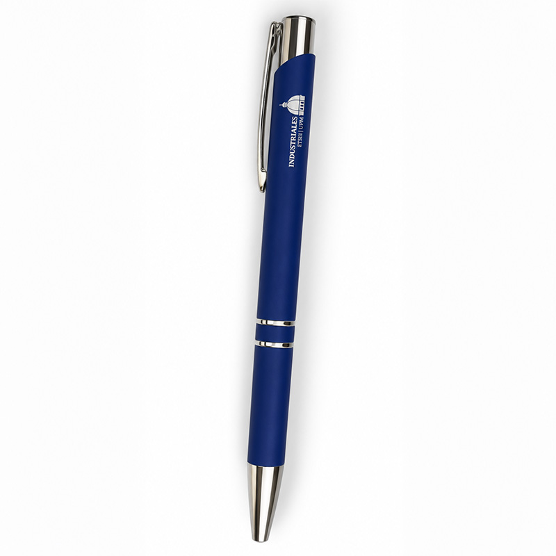 Boligrafo mate azul oscuro Boligrafo etsii tacto suave y mate
